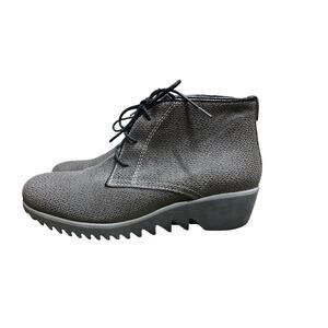 Wolky Women 3818 Dusky Winter Ankle Boots Comfort Wedge Leather Brown 39 / US 8